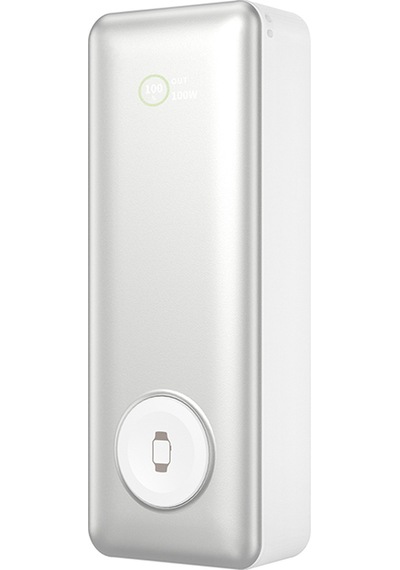 Wiwu Wi-p023 Elite Serisi Dijital Led Göstergeli Akıllı Saat Kablosuz Powerbank 20000mah 145w Gümüş Gümüş