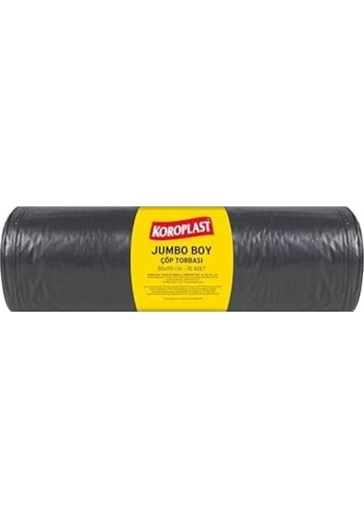 Boy Çöp Torbası 10'lu Adet 1 Koli 80x110 Cm