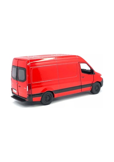 Kinsmart Mercedes-benz Sprinter 1:48 Ölçek Metal Çek Bırak Oyuncak Minibüs - Kırmızı Model Araba