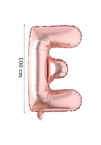 Kişiye Özel Doğum Günü Folyo Balon Set 76 Cm İsim Folyo Balon 5 Harf Rose Gold Pembe