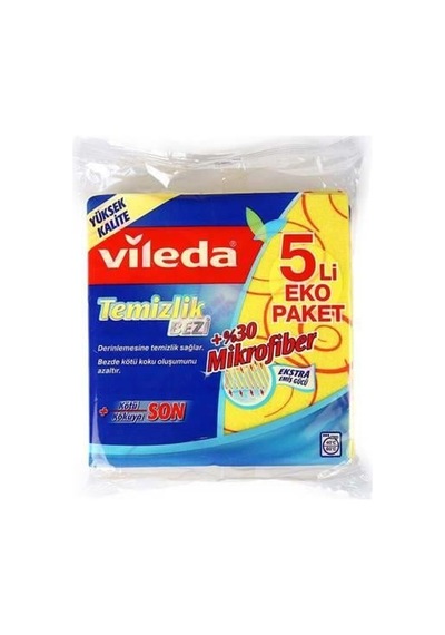 Temizlik Bezi %30mikrofiber 5li Çok Renkli