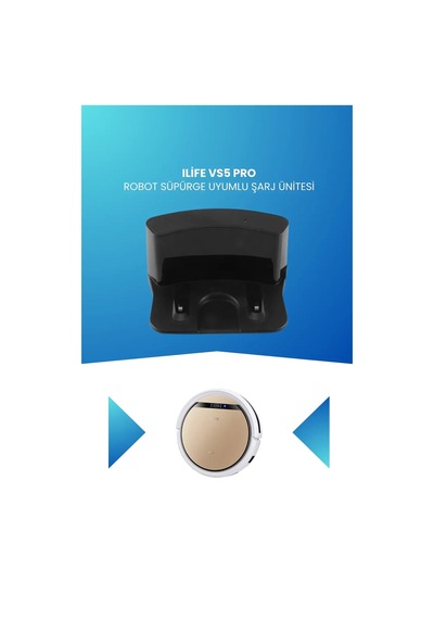 Ilife Vs5 Pro Robot Süpürge Uyumlu Şarj Ünitesi