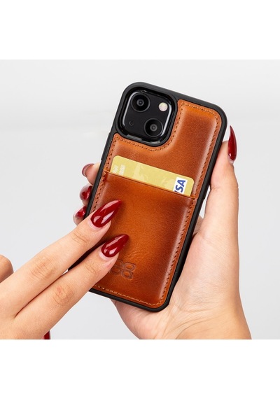 Bouletta Apple İphone 13 Mini Uyumlu Deri Arka Kapak Fxcp Rst2ef