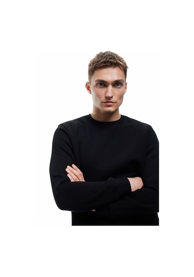 Koton Pamuklu Uzun Kollu Bisiklet Yaka Erkek Basic Sweatshirt Siyah 6wam70017mk Siyah Koton Pamuklu Uzun Kollu Bisiklet Yaka Erkek Basic Sweatshirt Siyah 6wam70017mk Siyah