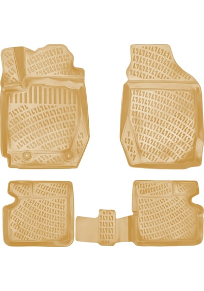Corolla Uyumlu 3d Paspas Havuzlu Paspas Sedan 2001-2007 Arası Bej Renk