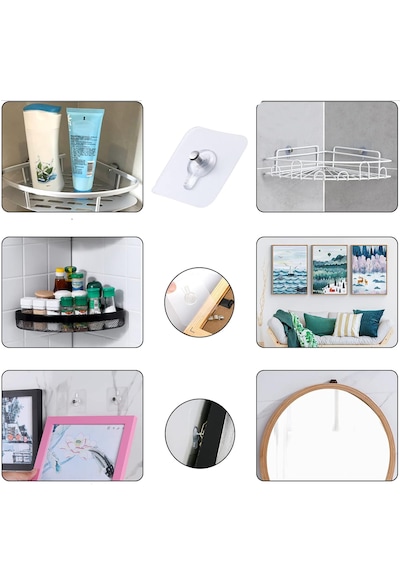 Yapışkanlı Hanger Banyo Mutfak Eşya Vb.askılık Al4465 5 Adet Şeffaf