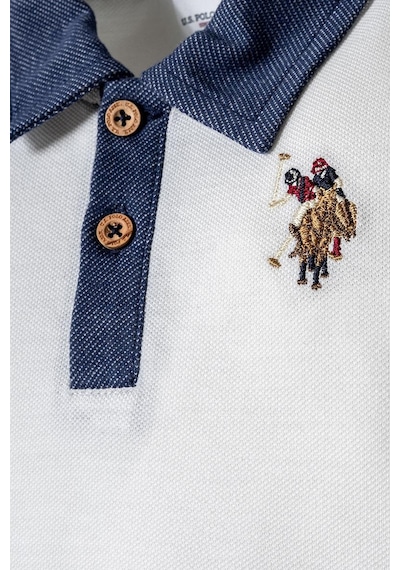 U.S. Polo Assn. Erkek Bebek 2 Li Şort T-şhirt Takım Beyaz-2258 beyaz