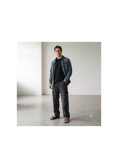Levi's 568 Loose Straight Erkek Kargo Jean Pantolon-000lp00020 Füme - Antrasit