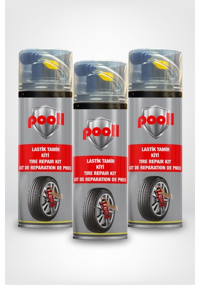 Lastik Tamir Kiti Lastik Tamir Spreyi 400 Ml Otomobil Suv Motosiklet Lastik Tamir Kiti 3 Adet