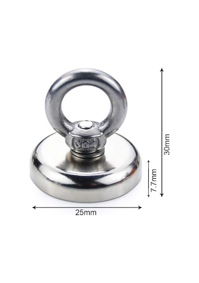 Magnet Fishing, Askılı Güçlü Neodyum Mıknatıs, Kurtarma Mıknatısı 60Mm