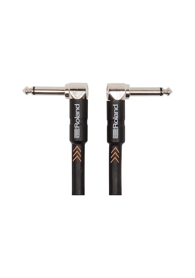 Roland Black Serisi Enstrüman Kablosu, Açılı/açılı 1/4 Inç Jak, 1
