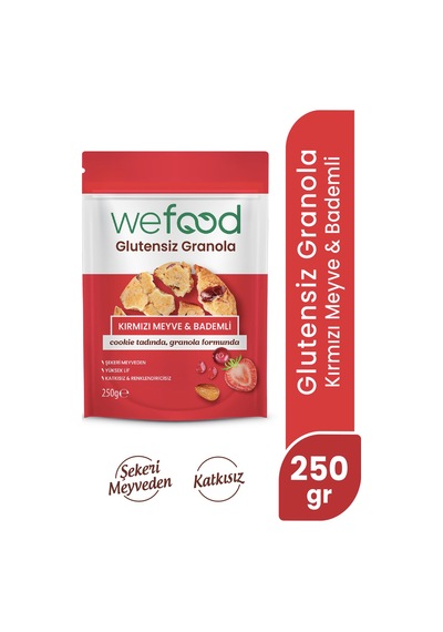 Glutensiz Granola Kırmızı Meyve & Bademli 250 Gr