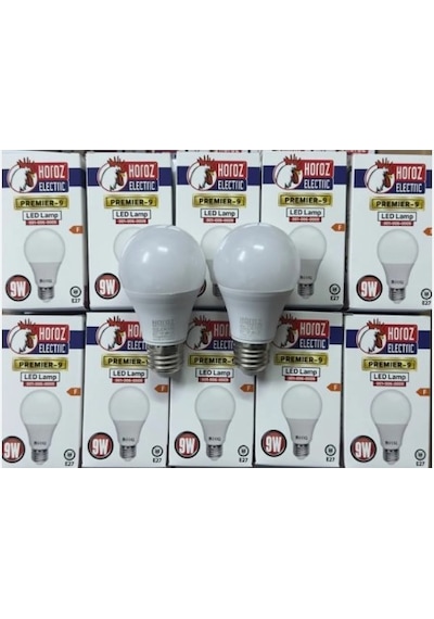 Horoz Elektrik 9watt Beyaz Işık Led Ampul 900lm E27 10 Adet