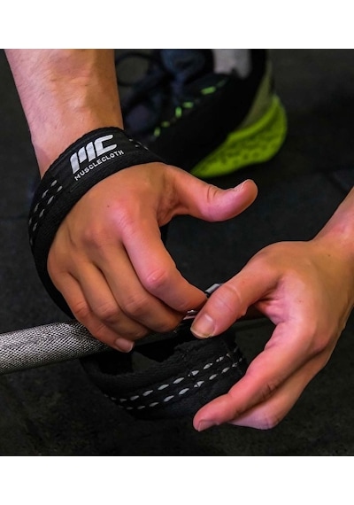 Musclecloth 8 Loop Lifting Straps Siyah