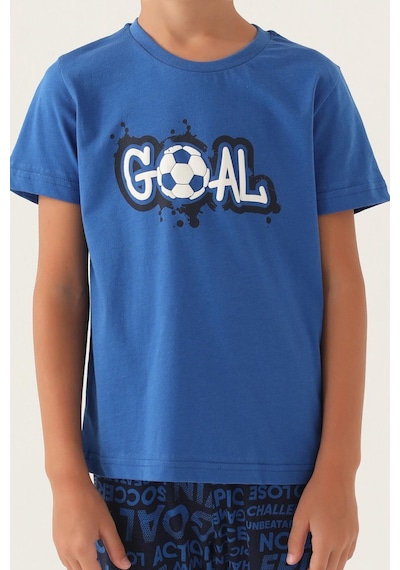 Rolypoly Roly Poly 3344 Goal Erkek Çocuk Pijama Takımı Mavı