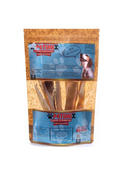 Petimix Dana Kafa Derisi Çiğneme Kemikleri Köpek Ödül Maması 100 G