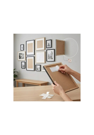 1 Adet Resim Ve Çerçeve Asma Bandı Çift Taraflı Güçlü Yapışkanlı, Vida Ve Çivi Gerektirmeyen, 7 Kg Taşıma Kapasiteli, Damage-free Picture Hanging Tape Diğer
