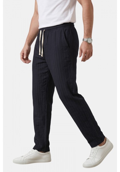Deep Sea Deepsea Lacivert Çizgi Dokulu Rahat Kesim Yazlık Spor Pantolon Hafif Kumaş Modern Tasarım 2600263 Deep Sea Deepsea Lacivert Çizgi Dokulu Rahat Kesim Yazlık Spor Pantolon Hafif Kumaş Modern Tasarım 2600263