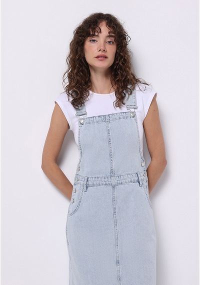 Colin's Colins Regular Fit Düz Kadın Mavi Kolsuz Elbise Cl1074962 Q1.v1 Dn06591 Denim
