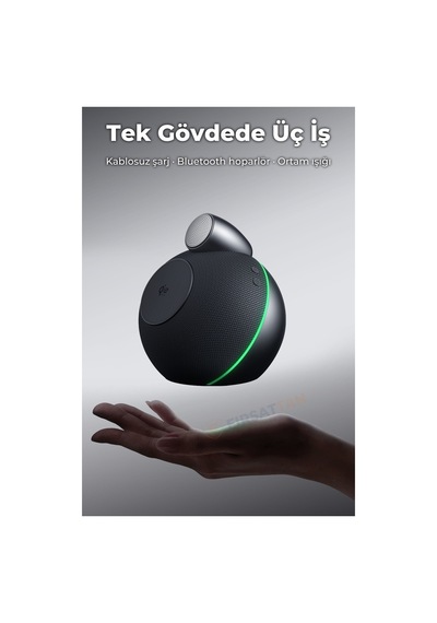 X16 Bluetooth Hoparlör Ve Qi2 25w Manyetik Kablosuz Şarj Cihazı Ortam Işıklı Tws