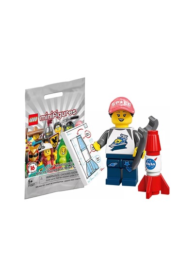 71027 Minifigür Seri 20 6 - Space Fan Minifigür