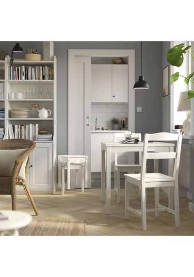 Ikea Hauga Mutfak Masası, Beyaz, 74x74 Cm