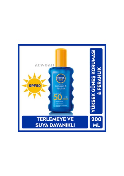 NIVEA Sun Koruma & Ferahlık Güneş Kremi SPF50 200 ML