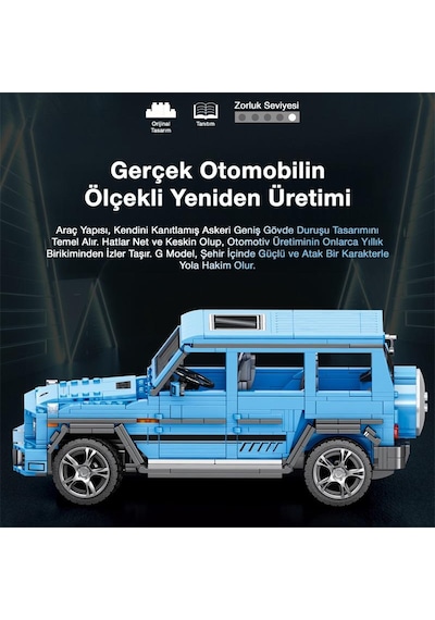 Reobrix Technic 11032 Mercedes Benz Amg G65 Suv Araba Yaratıcı Yapı Blok Seti Building Blocks G Class "the Beast" - 1204 Parça