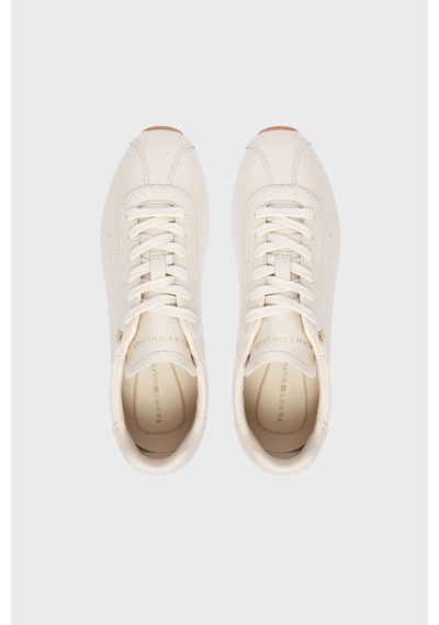 Tommy Hilfiger Deri Sneaker Ayakkabı Kadın Ayakkabı Fw0fw09495 Aeo Bej
