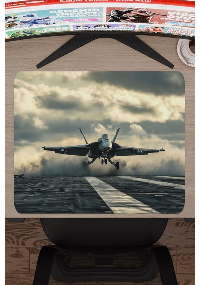 Airplane Uçak Kaymaz Dikişli Kauçuk Oyuncu Mousepad V3 - 48x40 Xl Gaming Mouse Pad Fare Altlığı