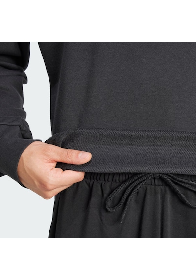 Black/whıte Adidas Erkek Günlük Sweatshirt M 3s Ft Swt Je6372 Siyah