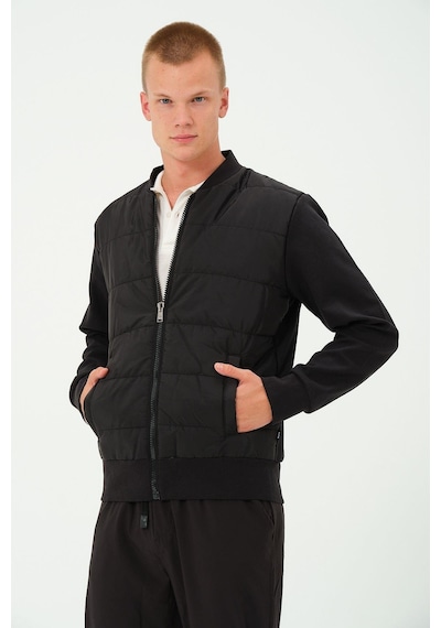 Rich Erkek Siyah Oversize Rüzgar Geçirmez Kışlık Şişme Mont Ceket Çok Renkli