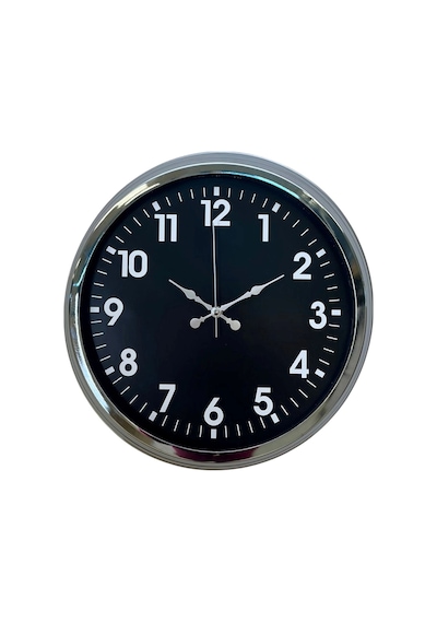 Zentime Modern 40 Cm Metal Krom Standart Duvar Saati Çok Renkli