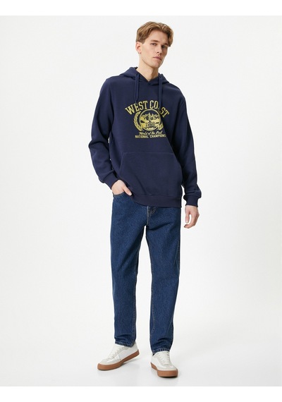Koton Kolej Baskılı Hoodie Kapşonlu Kanguru Cep Detaylı Lacivert 4wam70212mk Lacivert Koton Kolej Baskılı Hoodie Kapşonlu Kanguru Cep Detaylı Lacivert 4wam70212mk Lacivert