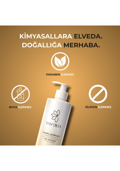 Doğal Premium Şampuan Bal & Yulaf Vitamin B5 2li Set Tüm Saçlar
