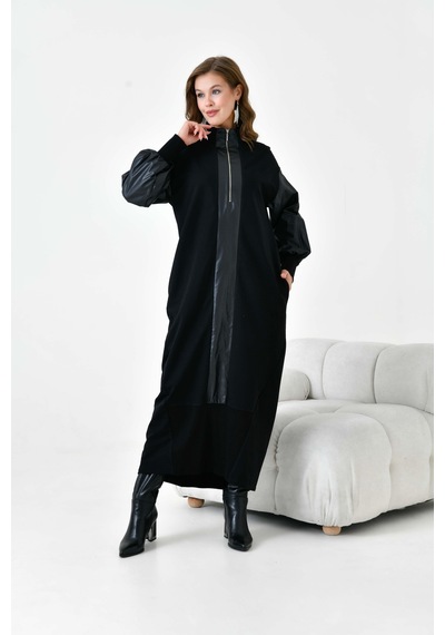 FTZ Women Ftz Kadın İki İp Elbise Siyah 30950 Siyah