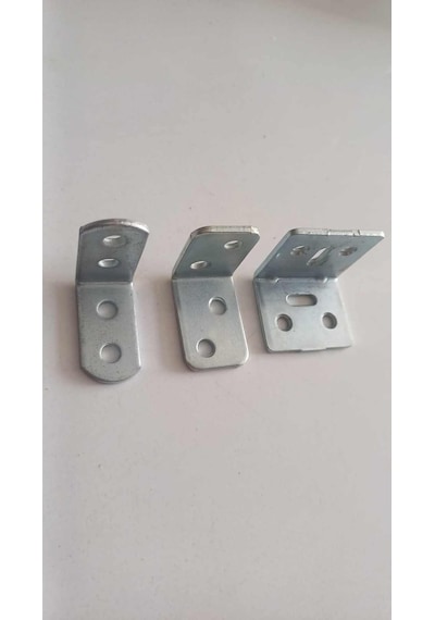 Mobilya Dolap Köşe Bağlantısı L Demir Gönye Sabitleme 25 x 25 Mm 10 Adet