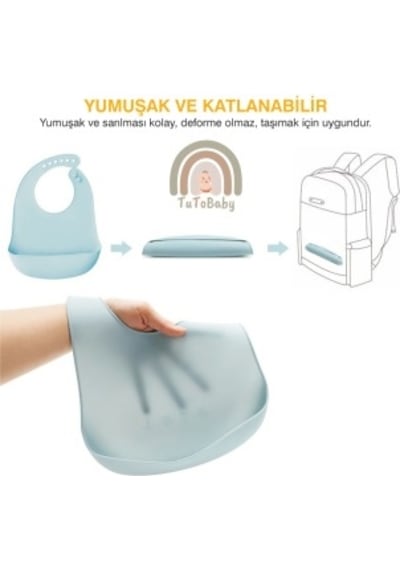 5'li Silikon Bebek Beslenme Seti Vakumlu Tabak Ve Kase-çatal-kaş