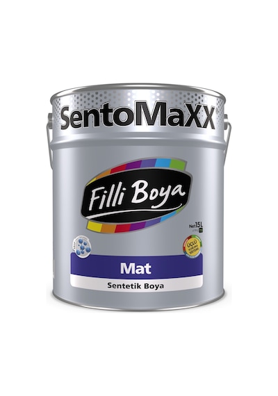 Filli Boya Sentomaxx Mat Sentetik Boya Siyah 15 Lt.