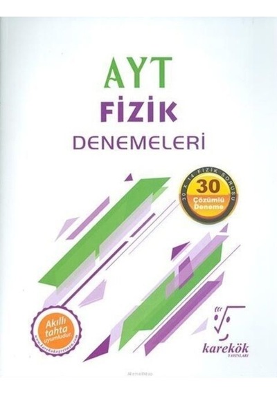 Ayt Fizik Denemeleri Karekök Yayınları