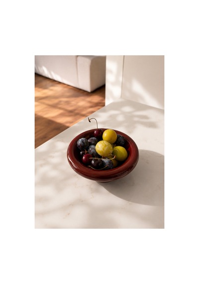 Seramik Donut Bowl Kahvaltılık Tatlı Salata Kase Kahverengi - 828770678 Kahverengi