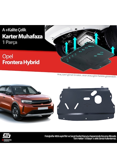S-dizayn Opel Frontera Çelik Karter Muhafaza Koruma 2024 Üzeri A+ Kalite