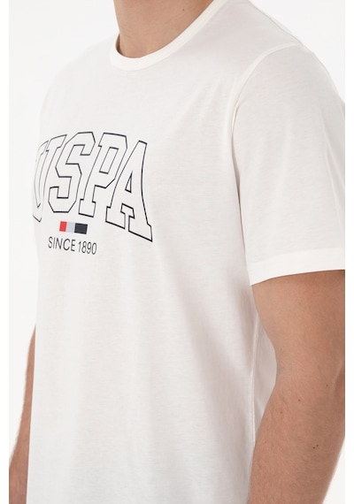 U.S. Polo Assn. Erkek Bisiklet Yaka Beyaz Pijama Takımı 50309291-VR013