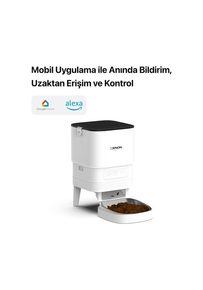 Otomatik Mama Kabı Kamerasız 4 Lt Uygulama Kontrollü Paslanmaz Çelik Kaseli X8612