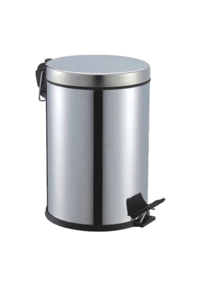 Pedallı 5lt Krom Metal Çöp Kovası Bx40 Çok Renkli