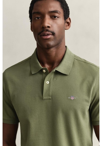 Gant Erkek Yeşil Regular Fit Logolu Polo Yaka T-shirt-14849