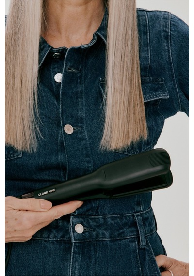Cloud Nine Wide Contouring Iron, Geniş Sericite Plakalı Premium Saç Düzleştirici Saç Şekillendirme Cihazları Gri