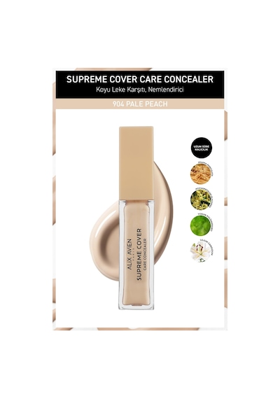 Alix Avien Kalıcı Nemlendirici Hücre Onarıcı Leke Karşıtı Kapatıcı Supreme Cover Concealer 904 Pale Peach