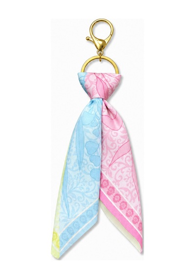 Tarzınıseç Pastel Desenli Gold Anahtarlık Fular Charm