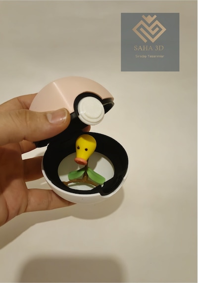 Pokemon Pembe Poke Topu Bellsprout Hediyeli